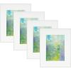 imageMCS Framatic Fineline Aluminum Frame Black 8 x 10 in matted to 5 x 7 in 4 pkWhite