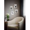 imageMCS Framatic Fineline Aluminum Frame Black 8 x 10 in matted to 5 x 7 in 4 pkWhite