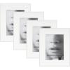 imageMCS Framatic Fineline Aluminum Frame Black 8 x 10 in matted to 5 x 7 in 4 pkWhite