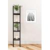 imageMCS Framatic Fineline Aluminum Frame Black 8 x 10 in matted to 5 x 7 in 4 pkWhite