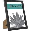 imageMCS Gallery Essential Frame Black Woodgrain 8 x 10 in 6 pkBlack Woodgrain