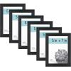 imageMCS Gallery Essential Frame Black Woodgrain 8 x 10 in 6 pkBlack Woodgrain