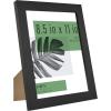 imageMCS Gallery Essential Frame Black Woodgrain 8 x 10 in 6 pkBlack Woodgrain
