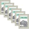 imageMCS Gallery Essential Frame Black Woodgrain 8 x 10 in 6 pkGray Woodgrain
