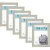 imageMCS Gallery Essential Frame Black Woodgrain 8 x 10 in 6 pkGray Woodgrain