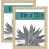 imageMCS Gallery Essential Frame Black Woodgrain 8 x 10 in 6 pkNatural Woodgrain