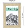 imageMCS Gallery Essential Frame Black Woodgrain 8 x 10 in 6 pkNatural Woodgrain