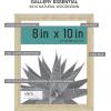 imageMCS Gallery Essential Frame Black Woodgrain 8 x 10 in 6 pkNatural Woodgrain