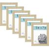 imageMCS Gallery Essential Frame Black Woodgrain 8 x 10 in 6 pkNatural Woodgrain