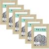 imageMCS Gallery Essential Frame Black Woodgrain 8 x 10 in 6 pkNatural Woodgrain