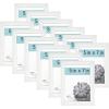 imageMCS Gallery Essential Frame Black Woodgrain 8 x 10 in 6 pkWhite Woodgrain