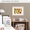 imageMCS Kids Artwork Frame Changeable Magnetic Picture Frame with Storage for Childrens Art 12 x 16 Inch with 9 x 12 Inch Mat BlackNatural Woodgrain