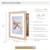 imageMCS Kids Artwork Frame Changeable Magnetic Picture Frame with Storage for Childrens Art 12 x 16 Inch with 9 x 12 Inch Mat BlackNatural Woodgrain