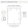 imageMCS Kids Artwork Frame Changeable Magnetic Picture Frame with Storage for Childrens Art 12 x 16 Inch with 9 x 12 Inch Mat BlackNatural Woodgrain