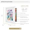 imageMCS Kids Artwork Frame Changeable Magnetic Picture Frame with Storage for Childrens Art 12 x 16 Inch with 9 x 12 Inch Mat BlackWhite