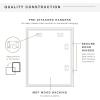 imageMCS Kids Artwork Frame Changeable Magnetic Picture Frame with Storage for Childrens Art 12 x 16 Inch with 9 x 12 Inch Mat BlackWhite