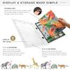 imageMCS Kids Artwork Frame Changeable Magnetic Picture Frame with Storage for Childrens Art 12 x 16 Inch with 9 x 12 Inch Mat BlackWhite