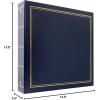 imageMCS Library Collection 400Pocket 4x6 Photo Album 80 Pages BlueBlue