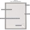 imageMCS Linen Lined Shadow Box Frame 10x10 BlackGrey