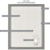 imageMCS Linen Lined Shadow Box Frame 10x10 BlackGrey