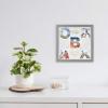 imageMCS Linen Lined Shadow Box Frame 10x10 BlackGrey