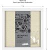 imageMCS Linen Lined Shadow Box Frame 10x10 BlackWhite