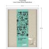 imageMCS Linen Lined Shadow Box Frame 10x10 BlackWhite