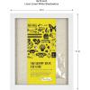 imageMCS Linen Lined Shadow Box Frame 10x10 BlackWhite