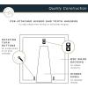imageMCS Master ampamp Co 8x8 Gallery Wood Frame Square Frame for Photos ampamp Artwork Displays 4x4 with Mat or 8x8 Without Mat Hinged Easel for Tabletop or Wall Display Natural 1PackBlack