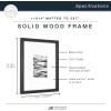 imageMCS Master ampamp Co 8x8 Gallery Wood Frame Square Frame for Photos ampamp Artwork Displays 4x4 with Mat or 8x8 Without Mat Hinged Easel for Tabletop or Wall Display Natural 1PackBlack