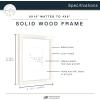 imageMCS Master ampamp Co 8x8 Gallery Wood Frame Square Frame for Photos ampamp Artwork Displays 4x4 with Mat or 8x8 Without Mat Hinged Easel for Tabletop or Wall Display Natural 1PackWhite