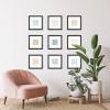imageMCS Master ampamp Co 8x8 Gallery Wood Frame Square Frame for Photos ampamp Artwork Displays 4x4 with Mat or 8x8 Without Mat Hinged Easel for Tabletop or Wall Display Natural 1PackBlack