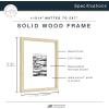 imageMCS Master ampamp Co 8x8 Gallery Wood Frame Square Frame for Photos ampamp Artwork Displays 4x4 with Mat or 8x8 Without Mat Hinged Easel for Tabletop or Wall Display Natural 1PackNatural