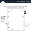 imageMCS Master ampamp Co 8x8 Gallery Wood Frame Square Frame for Photos ampamp Artwork Displays 4x4 with Mat or 8x8 Without Mat Hinged Easel for Tabletop or Wall Display Natural 1PackBlack