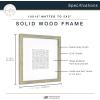imageMCS Master ampamp Co 8x8 Gallery Wood Frame Square Frame for Photos ampamp Artwork Displays 4x4 with Mat or 8x8 Without Mat Hinged Easel for Tabletop or Wall Display Natural 1PackRustic Gray