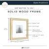 imageMCS Master ampamp Co 8x8 Gallery Wood Frame Square Frame for Photos ampamp Artwork Displays 4x4 with Mat or 8x8 Without Mat Hinged Easel for Tabletop or Wall Display Natural 1PackNatural