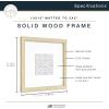 imageMCS Master ampamp Co 8x8 Gallery Wood Frame Square Frame for Photos ampamp Artwork Displays 4x4 with Mat or 8x8 Without Mat Hinged Easel for Tabletop or Wall Display Natural 1PackNatural