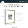imageMCS Master ampamp Co 8x8 Gallery Wood Frame Square Frame for Photos ampamp Artwork Displays 4x4 with Mat or 8x8 Without Mat Hinged Easel for Tabletop or Wall Display Natural 1PackRustic Gray