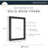 imageMCS Master ampamp Co 8x8 Gallery Wood Frame Square Frame for Photos ampamp Artwork Displays 4x4 with Mat or 8x8 Without Mat Hinged Easel for Tabletop or Wall Display Natural 1PackBlack
