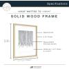 imageMCS Master ampamp Co 8x8 Gallery Wood Frame Square Frame for Photos ampamp Artwork Displays 4x4 with Mat or 8x8 Without Mat Hinged Easel for Tabletop or Wall Display Natural 1PackNatural