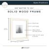 imageMCS Master ampamp Co 8x8 Gallery Wood Frame Square Frame for Photos ampamp Artwork Displays 4x4 with Mat or 8x8 Without Mat Hinged Easel for Tabletop or Wall Display Natural 1PackWhite