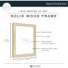 imageMCS Master ampamp Co 8x8 Gallery Wood Frame Square Frame for Photos ampamp Artwork Displays 4x4 with Mat or 8x8 Without Mat Hinged Easel for Tabletop or Wall Display Natural 1PackNatural