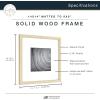 imageMCS Master ampamp Co 8x8 Gallery Wood Frame Square Frame for Photos ampamp Artwork Displays 4x4 with Mat or 8x8 Without Mat Hinged Easel for Tabletop or Wall Display Natural 1PackNatural