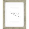 imageMCS Master ampamp Co 8x8 Gallery Wood Frame Square Frame for Photos ampamp Artwork Displays 4x4 with Mat or 8x8 Without Mat Hinged Easel for Tabletop or Wall Display Natural 1PackRustic Gray