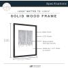 imageMCS Master ampamp Co 8x8 Gallery Wood Frame Square Frame for Photos ampamp Artwork Displays 4x4 with Mat or 8x8 Without Mat Hinged Easel for Tabletop or Wall Display Natural 1PackBlack