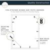 imageMCS Master ampamp Co 8x8 Gallery Wood Frame Square Frame for Photos ampamp Artwork Displays 4x4 with Mat or 8x8 Without Mat Hinged Easel for Tabletop or Wall Display Natural 1PackBlack