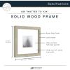 imageMCS Master ampamp Co 8x8 Gallery Wood Frame Square Frame for Photos ampamp Artwork Displays 4x4 with Mat or 8x8 Without Mat Hinged Easel for Tabletop or Wall Display Natural 1PackRustic Gray