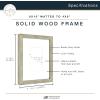 imageMCS Master ampamp Co 8x8 Gallery Wood Frame Square Frame for Photos ampamp Artwork Displays 4x4 with Mat or 8x8 Without Mat Hinged Easel for Tabletop or Wall Display Natural 1PackRustic Gray
