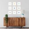 imageMCS Master ampamp Co 8x8 Gallery Wood Frame Square Frame for Photos ampamp Artwork Displays 4x4 with Mat or 8x8 Without Mat Hinged Easel for Tabletop or Wall Display Natural 1PackWhite