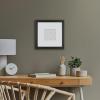 imageMCS Master ampamp Co 8x8 Gallery Wood Frame Square Frame for Photos ampamp Artwork Displays 4x4 with Mat or 8x8 Without Mat Hinged Easel for Tabletop or Wall Display Natural 1PackBlack